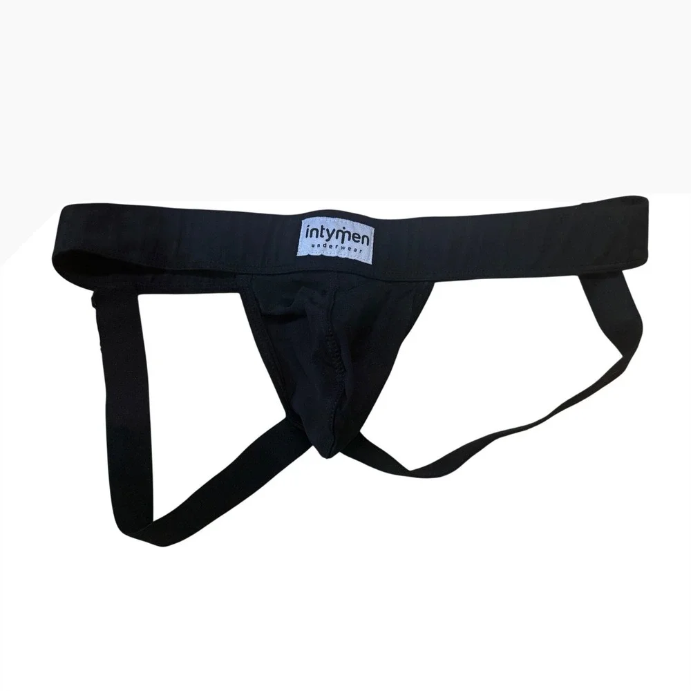 Intymen Mens Black Athletic Jockstrap Underwear Size XL Contoured Pouch Colombia